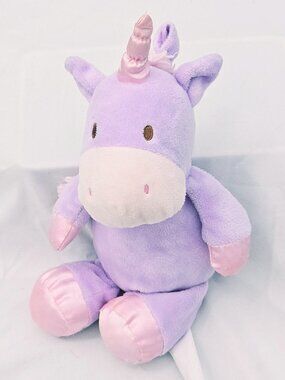 Kellytoy Plush Unicorn Lovey Clean Soft Cute Kawaii Pastel Purple